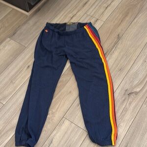 Aviator Nation Navy with Rainbow Stripe XL